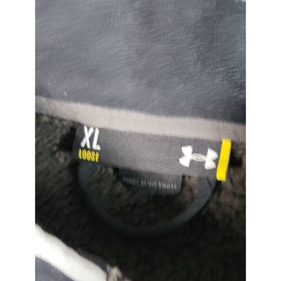 Under Armour Heatgear Mens Jacket Size XL Black Full Zip High Neck Athleisure - Picture 2 of 11